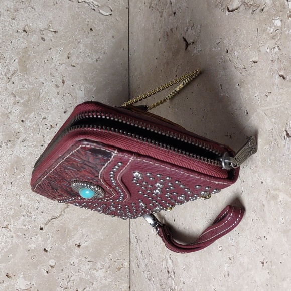Trinity Ranch by Montana West Embellished Faux Leather Wristlet/Wallet - Picture 3 of 13